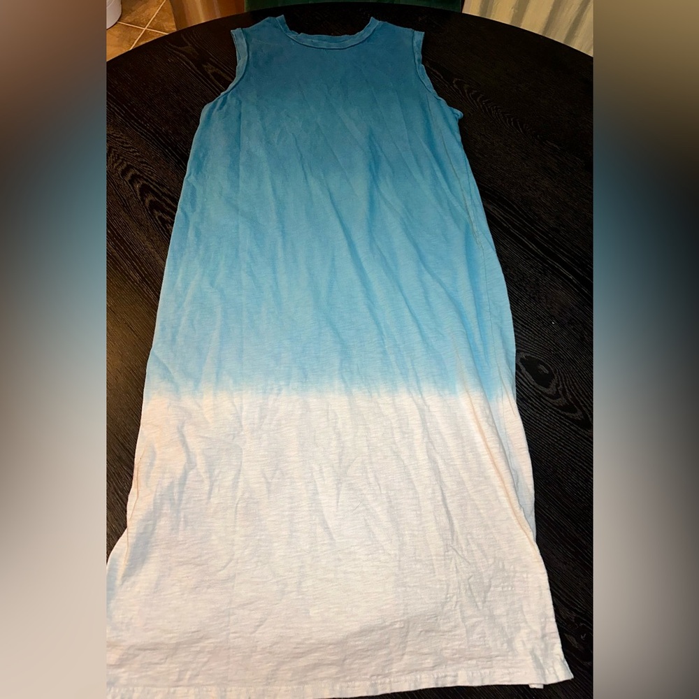 Blue Ombré Maxi Dress XXL